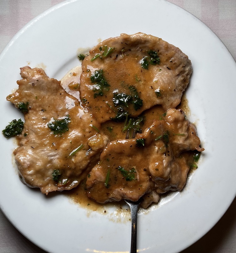 Order Veal Marsala with Spaghetti food online from Pines of Rome store, Bethesda on bringmethat.com