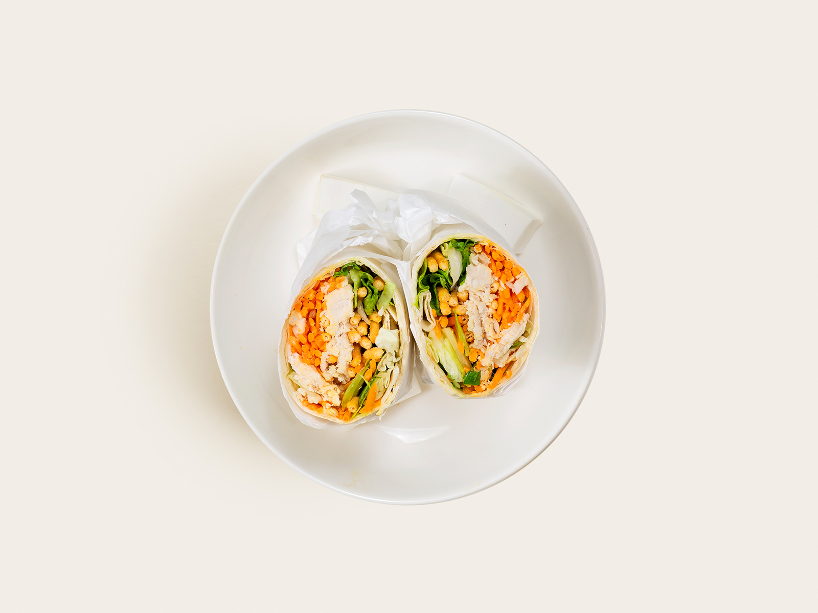 Order Asian Chicken Wrap food online from Power Lunch store, New York on bringmethat.com