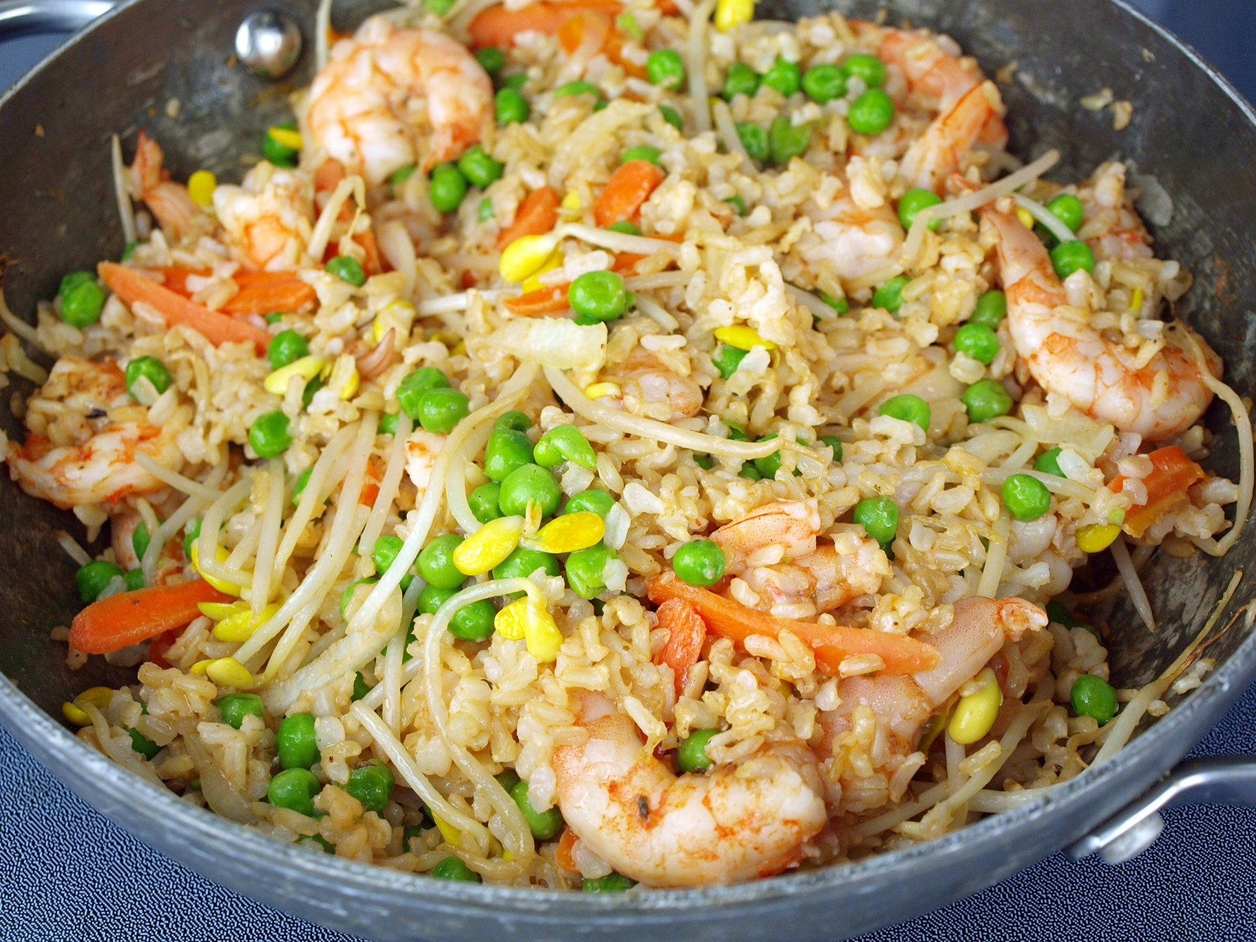 Order Shrimp Fried Rice (Recommended) food online from Saku Asian Kitchen store, Oxnard on bringmethat.com