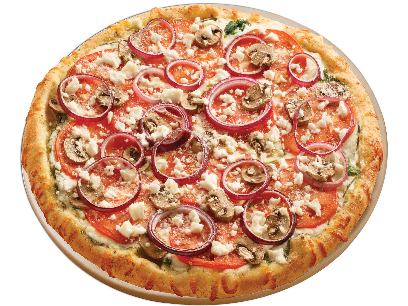 Order Garlic Spinaci Pizza - Small 10" (6 Slices) food online from Vocelli Pizza store, Lorton on bringmethat.com