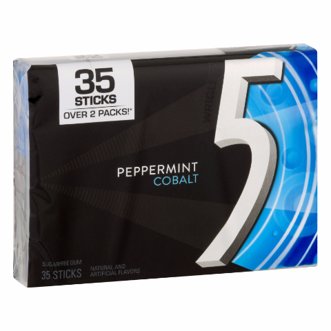 Order 5 Peppermint Cobalt Gum 35 Count food online from 7-Eleven store, Chicago on bringmethat.com