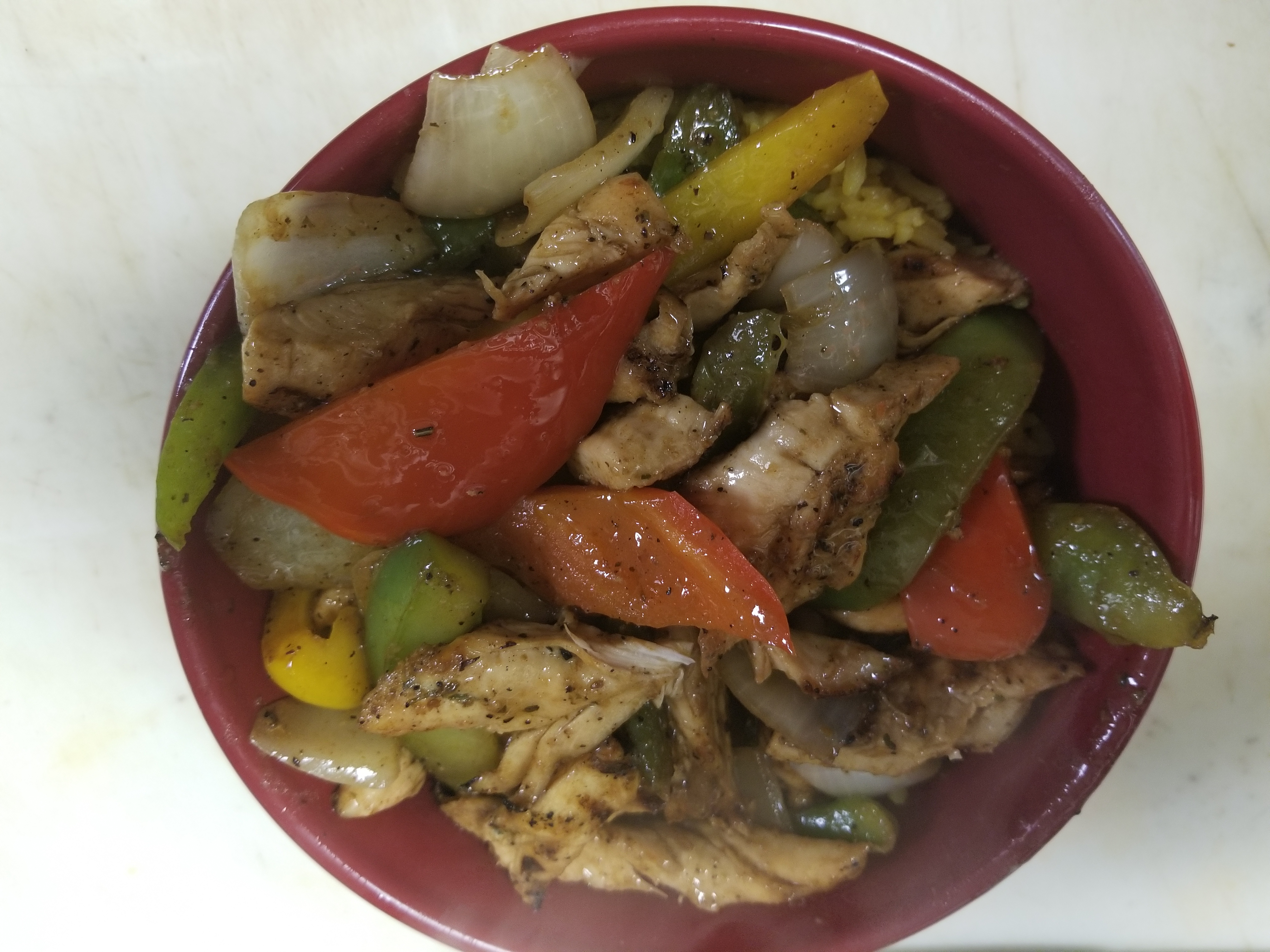 Order Chicken Fajita Bowl food online from Wings And Things store, Toms River on bringmethat.com
