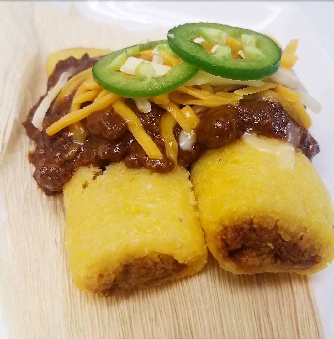 Order Loaded Chicago Tamale food online from Doglicious Hot Dogs store, Glendale on bringmethat.com