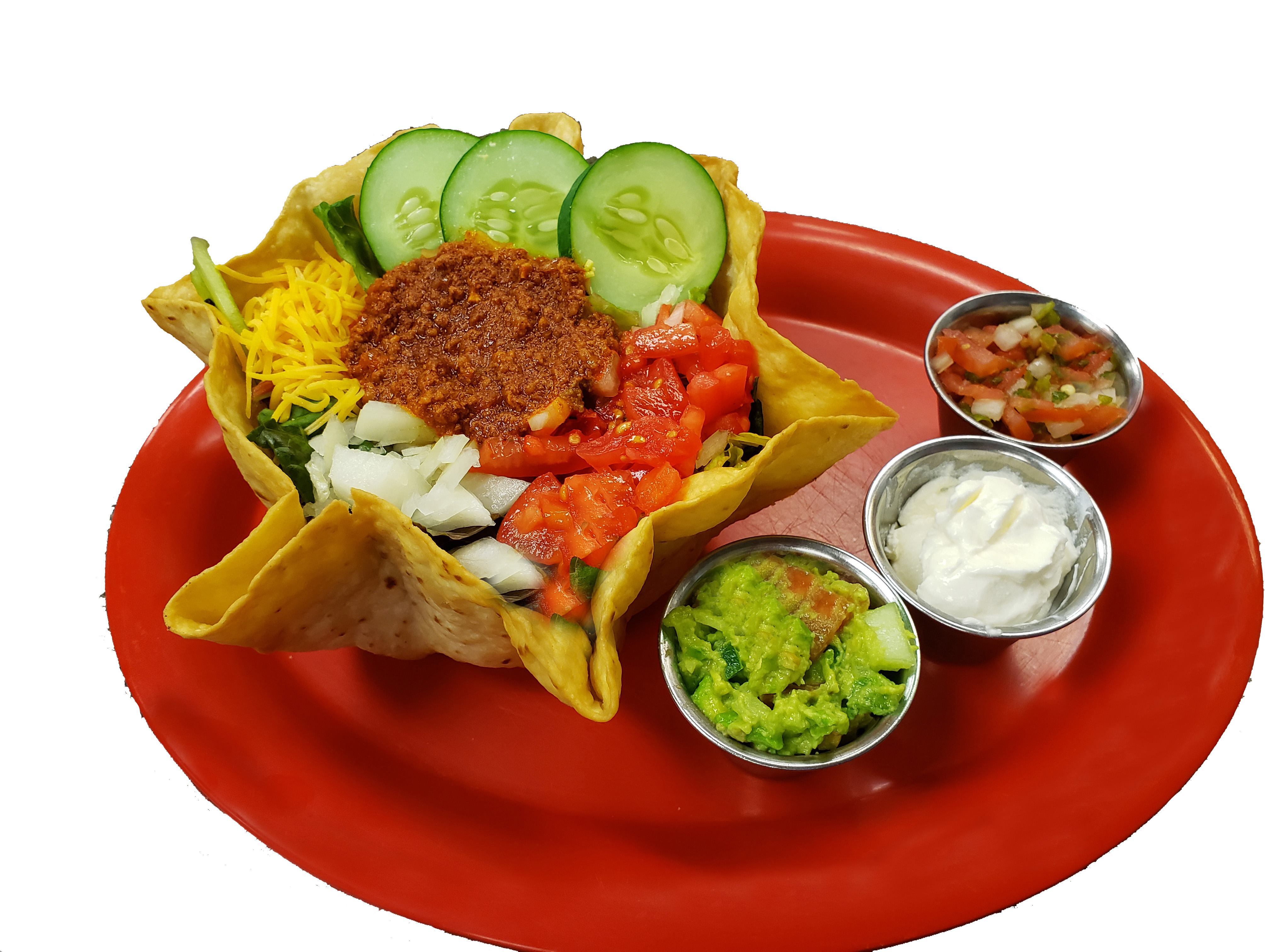 Order Taco Salad food online from Carolina's Diner store, Greensboro on bringmethat.com