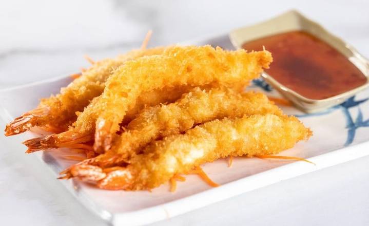 Order Shrimp Tempura 5pcs food online from Zato Thai Cuisine & Sushi Bar store, Dallas on bringmethat.com