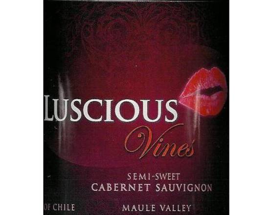 Order Luscious Vines, Cabernet Sauvignon Semi-Sweet Valle del Maule · 750 mL food online from House Of Wine store, New Rochelle on bringmethat.com