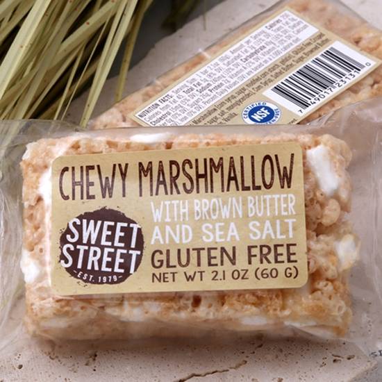 Order Sweet Street Chewy Marshmallow Rice Crispy Bar (Gluten Free) food online from Sunny Day Creamery store, Oakland on bringmethat.com