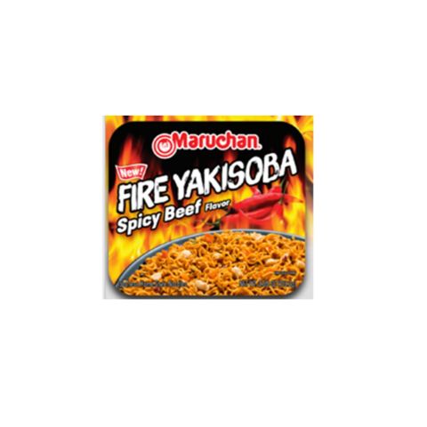 Order Maruchan Fire Yakisoba Spicy Beef 3oz food online from 7-Eleven store, Chandler on bringmethat.com