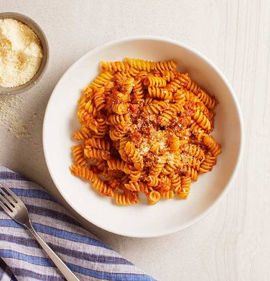Order KIDS FUSILLI WITH MEAT SAUCE food online from Blaze Pizza store, Riverside on bringmethat.com