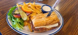 Order Calamari & Jack Sandwich food online from Red Apple Café store, Aptos on bringmethat.com