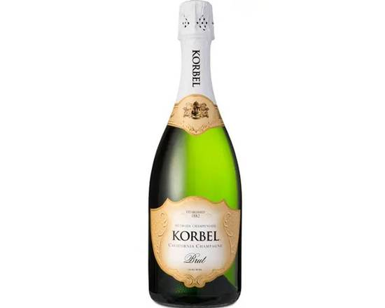 Order Korbel Brut, 750mL champagne (12.0% ABV) food online from Pacific Liquor Market store, Bell Gardens on bringmethat.com