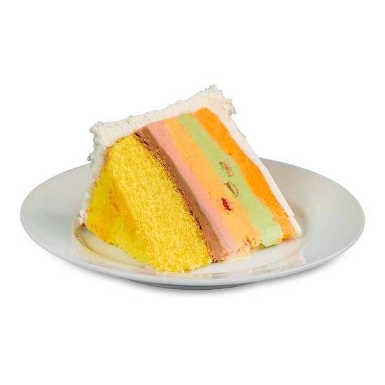 Order Rainbow Cone Round Cake Slice food online from The Original Rainbow Cone store, Lombard on bringmethat.com