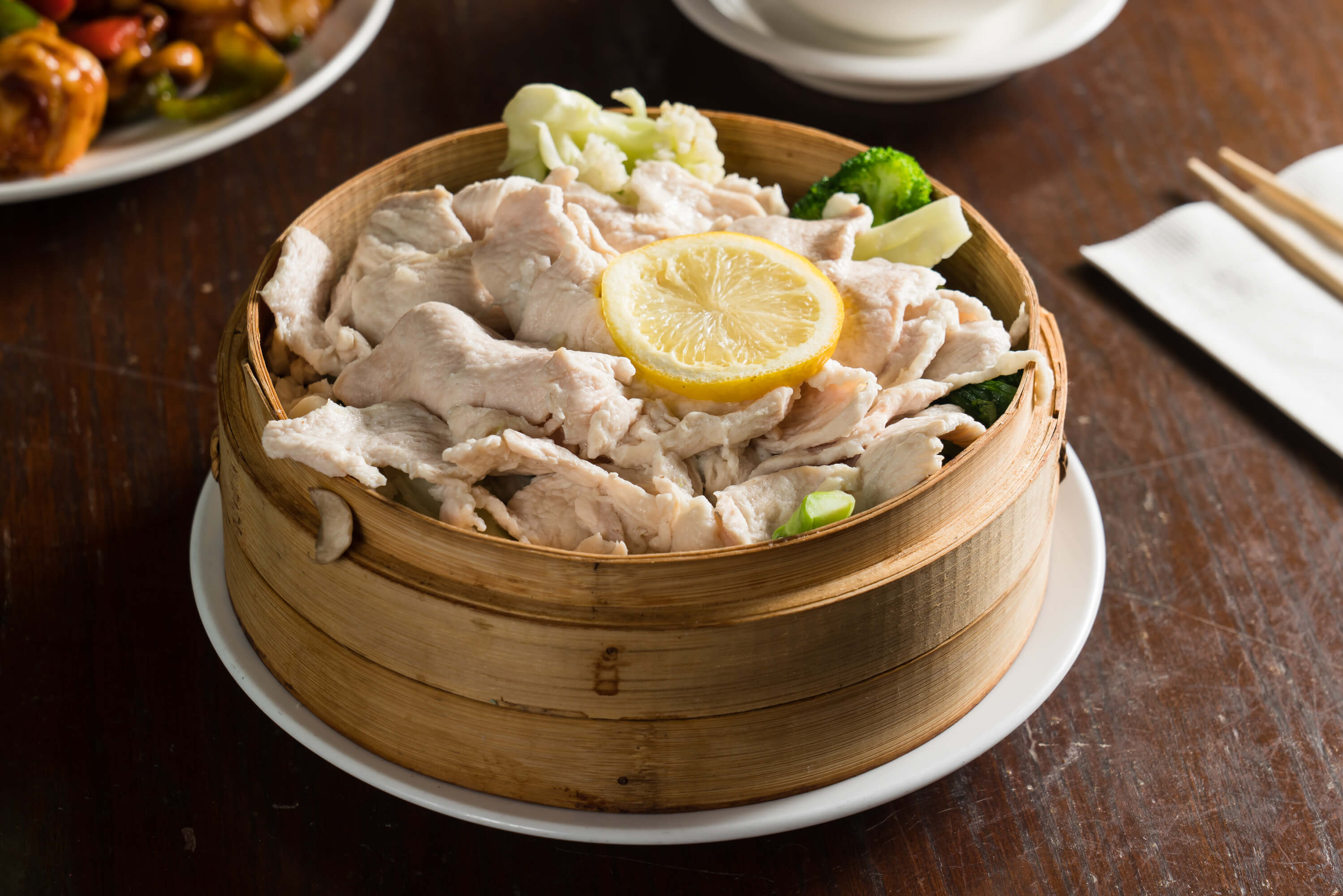 Order 702. Steamed Chicken with Mixed Vegetables and Tofu Dinner food online from Ollie's To Go store, New York on bringmethat.com