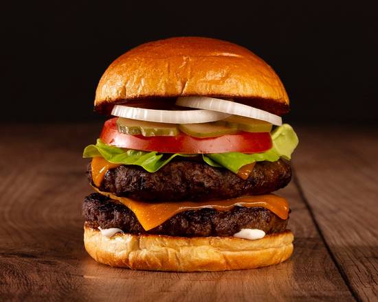Order The Double Cheeseburger food online from Ranch Burger Co. store, Chicago on bringmethat.com