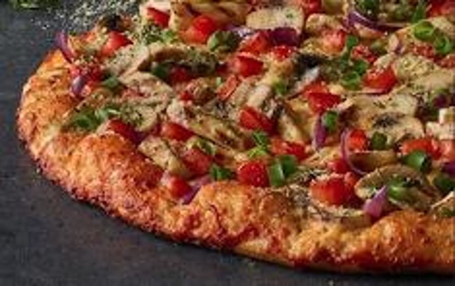 Order Gourmet Veggie Pizza food online from Round Table Pizza store, Palo Alto on bringmethat.com