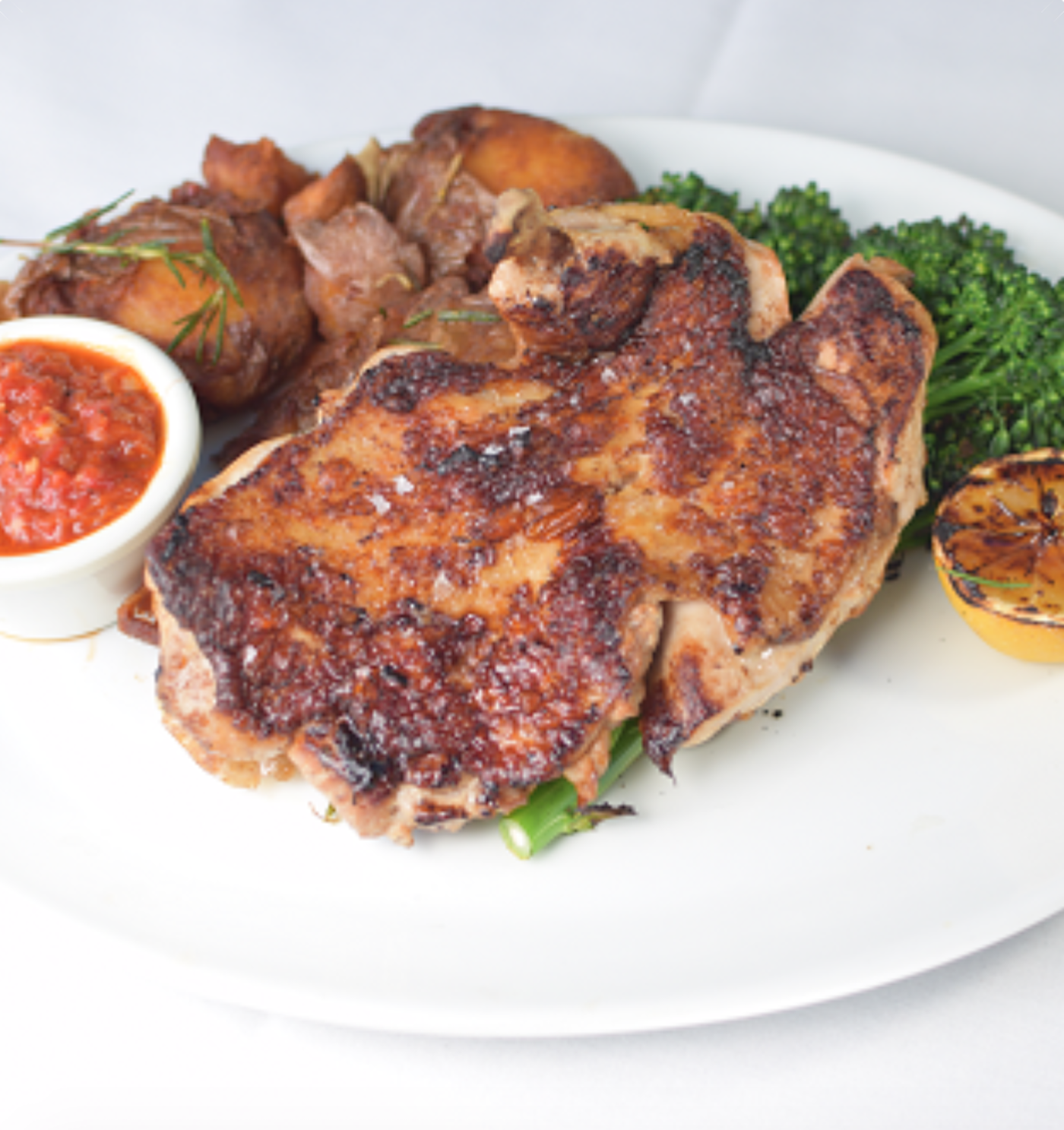 Order Brick Roasted Half Chicken food online from Marmalade Cafe store, Sherman Oaks on bringmethat.com