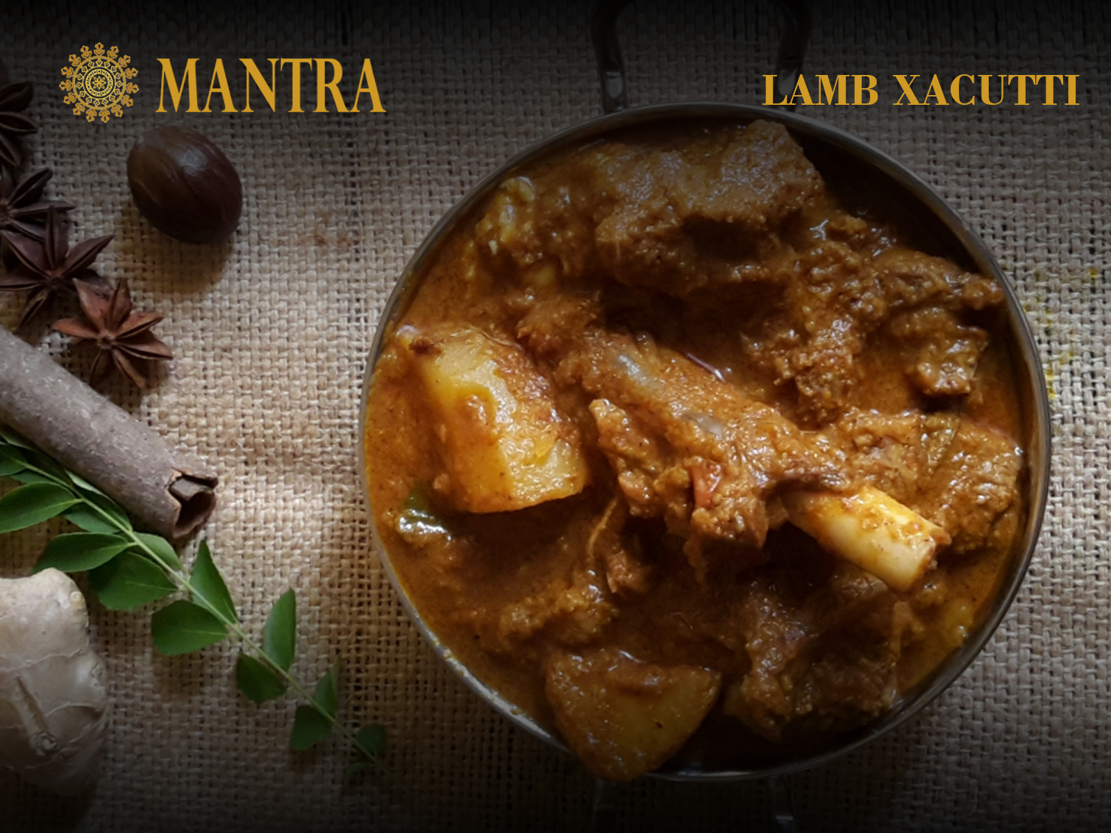 Order Lamb Xacutti food online from Mantra Authentic Indian Restaurant store, Jersey City on bringmethat.com