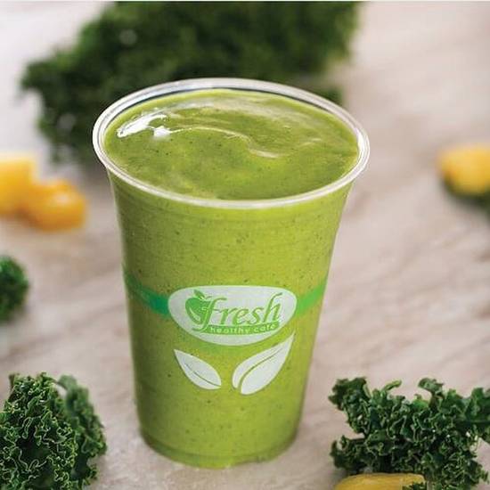 Order Kale Pineapple - Small (16 oz) food online from Fresh Healthy Cafe store, San Marcos on bringmethat.com
