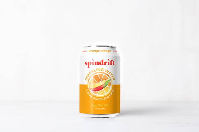 Order Orange Mango Spindrift (Can) food online from Mendocino Farms store, Irvine on bringmethat.com