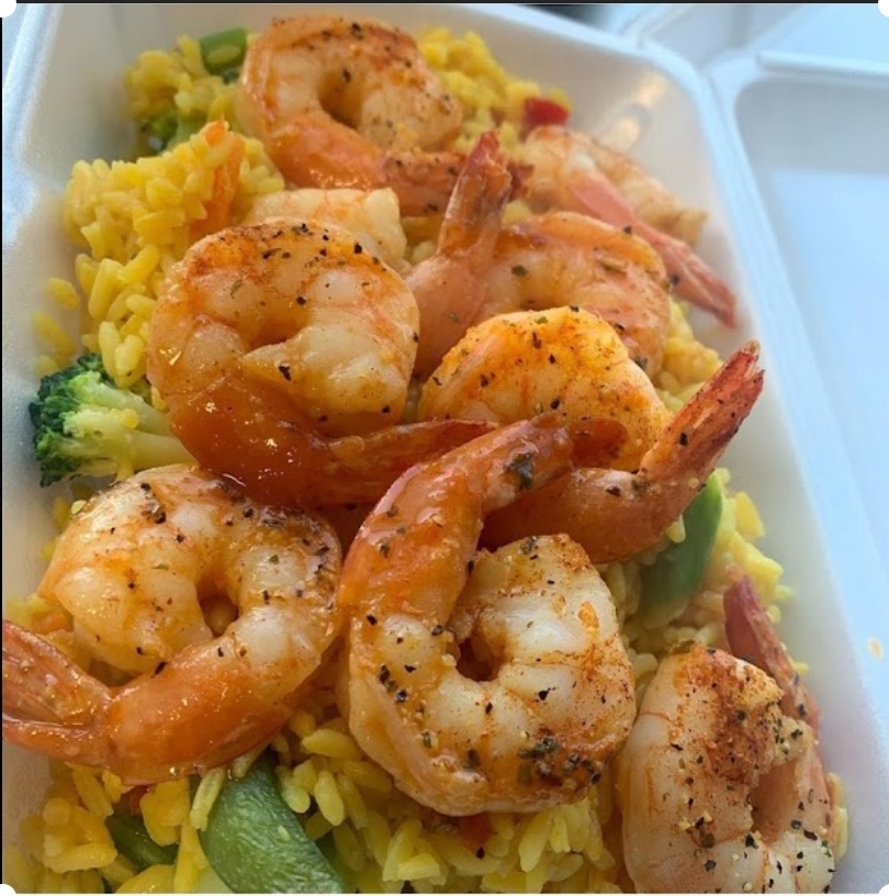 Order Shrimp and Rice food online from Aubri Mobile Kitchen store, Irvington on bringmethat.com