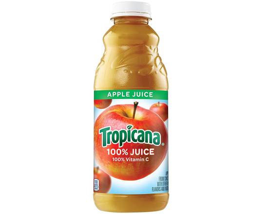 Order Tropicana Apple Juice, 32oz mixer food online from Pit Stop Liquor Mart store, El Monte on bringmethat.com