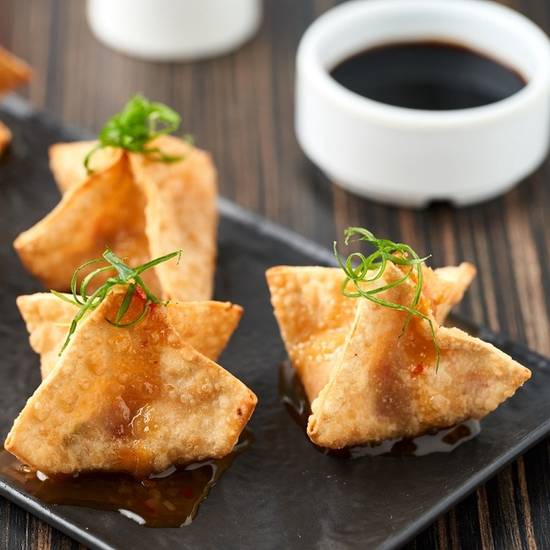 Order Crispy Crab Wontons food online from Ling &amp; Louie Asian Bar & Grill store, Meridian on bringmethat.com