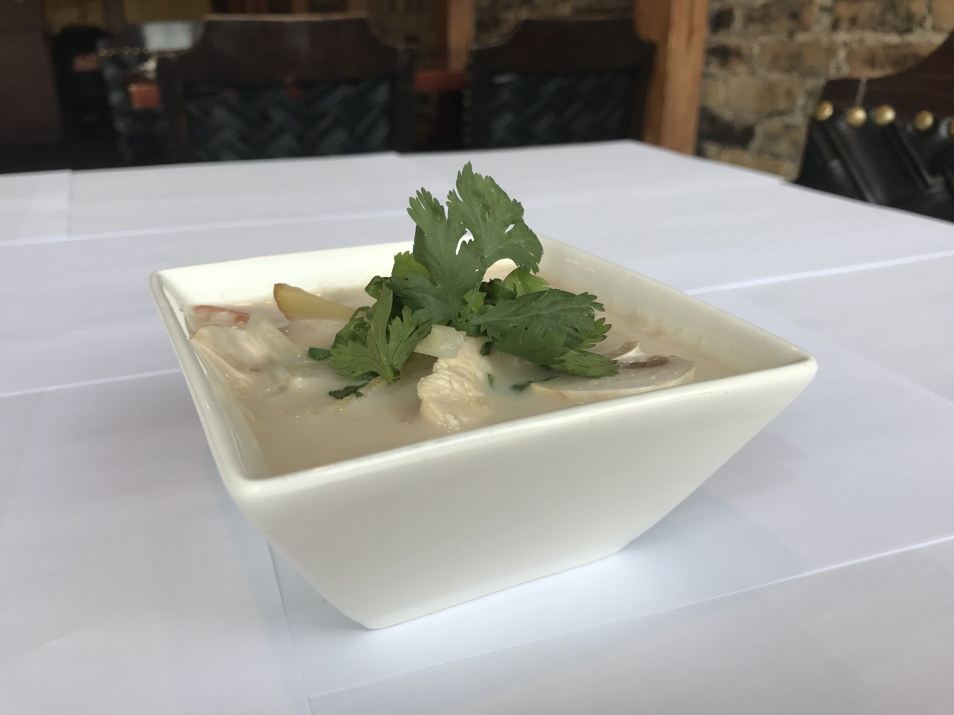 Order Tom Kha (Small) food online from Pho Thai Cuisine store, Chicago on bringmethat.com