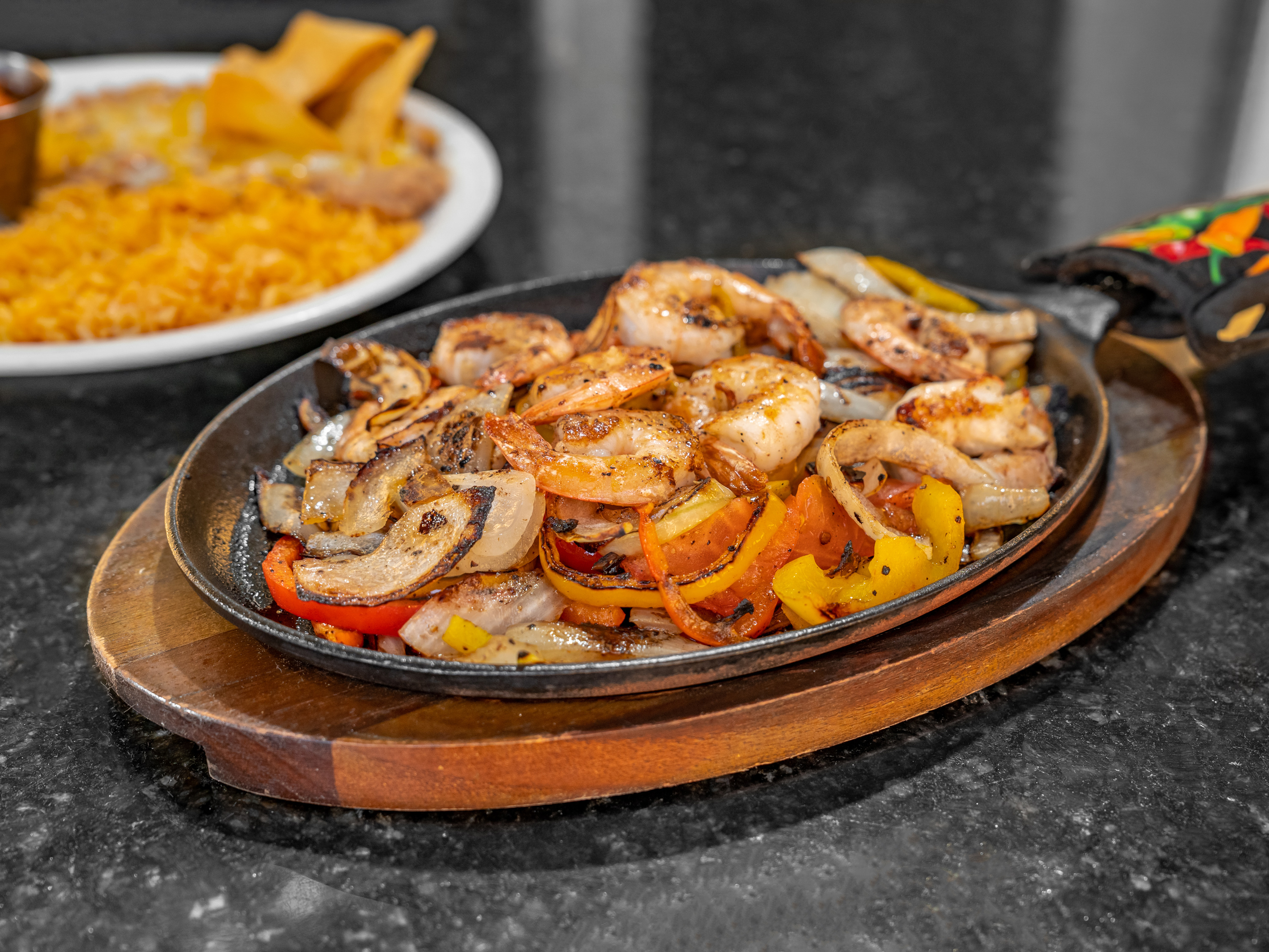 Order Shrimp Fajita Plate food online from Uncle Pete Cafe store, Westminster on bringmethat.com