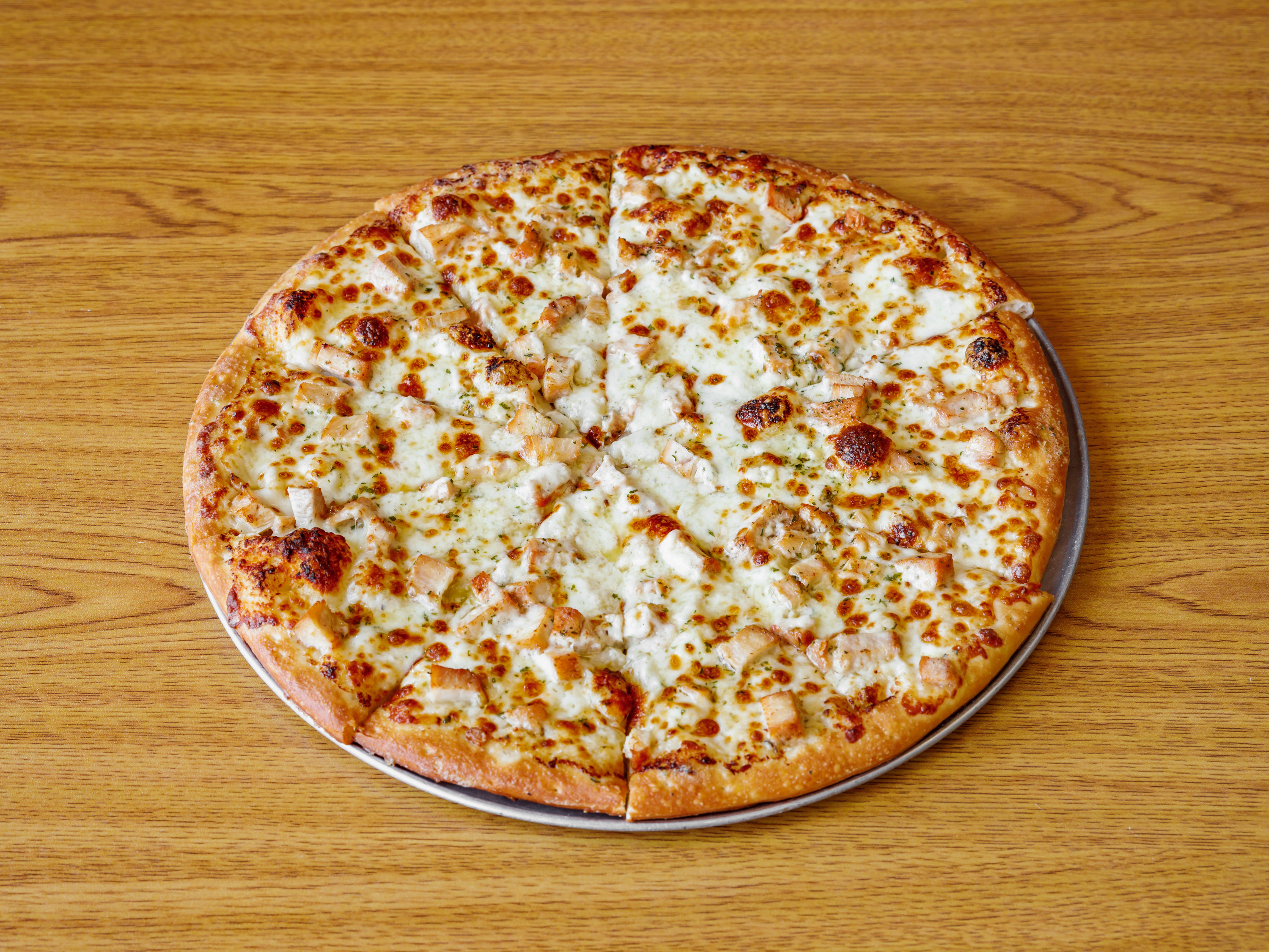 Order Chicken Alfredo Pizza food online from Combo's Pizza store, Fullerton on bringmethat.com
