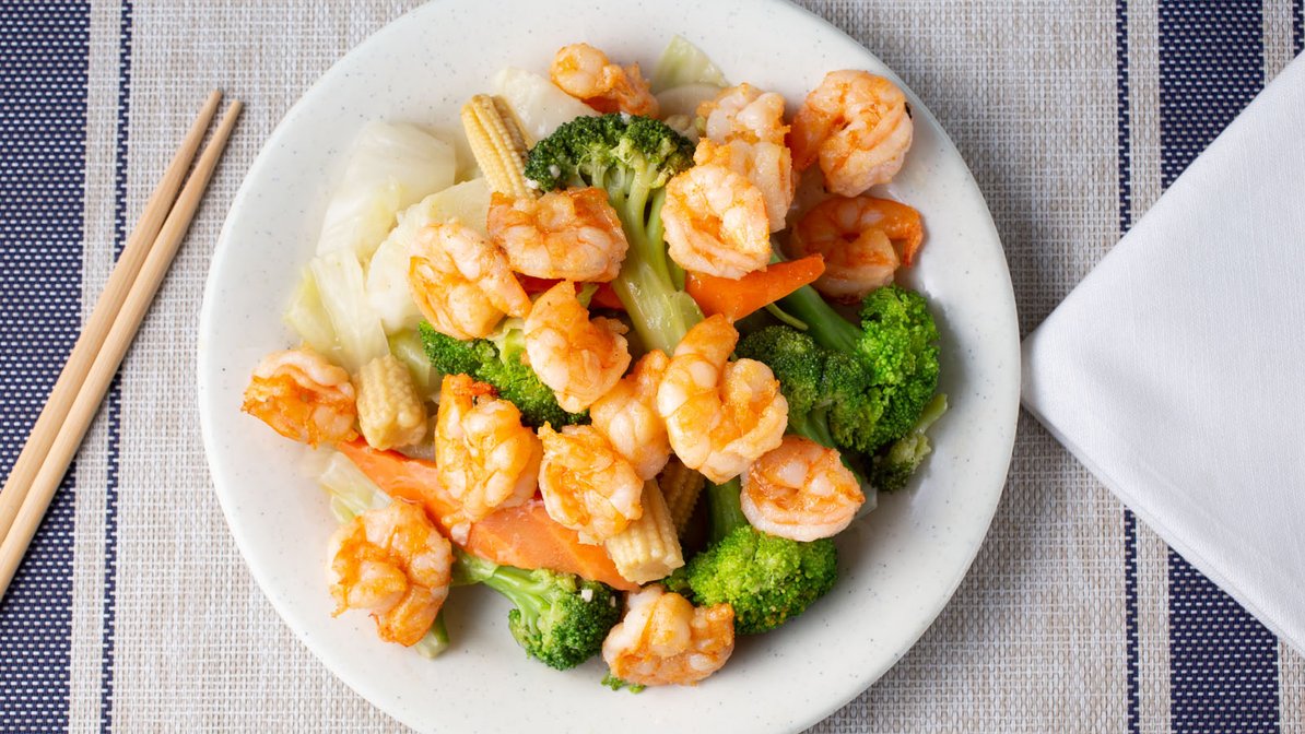 Order Shrimp Mix Vegetable food online from Hongkong Express store, Santa Ana on bringmethat.com