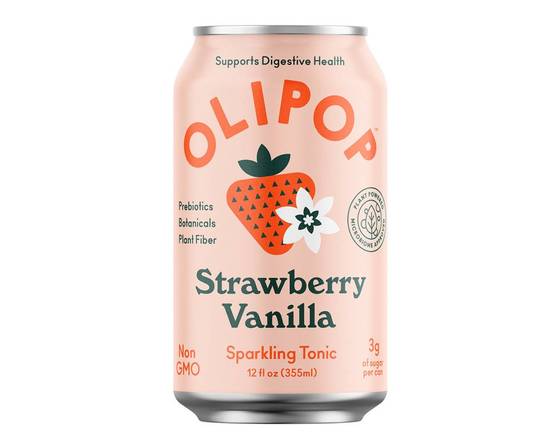 Order OLIPOP Strawberry Vanilla food online from Healthyish Keto Bowls store, San Francisco on bringmethat.com