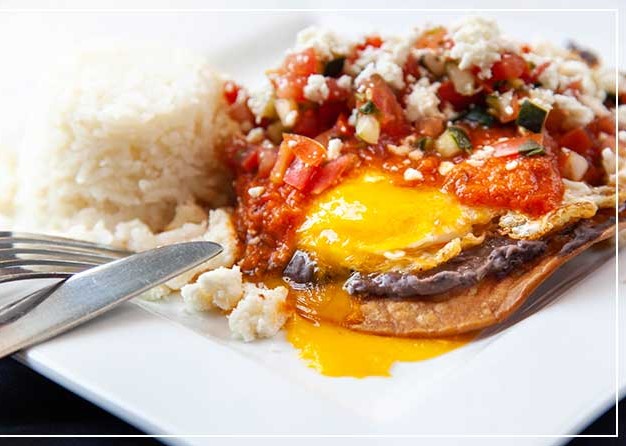 Order Huevos Rancheros Plate food online from Energy Life Cafe store, Beverly Hills on bringmethat.com