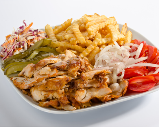 Order Combo Platter food online from Halal Chicken Gyros Co store, Fremont on bringmethat.com