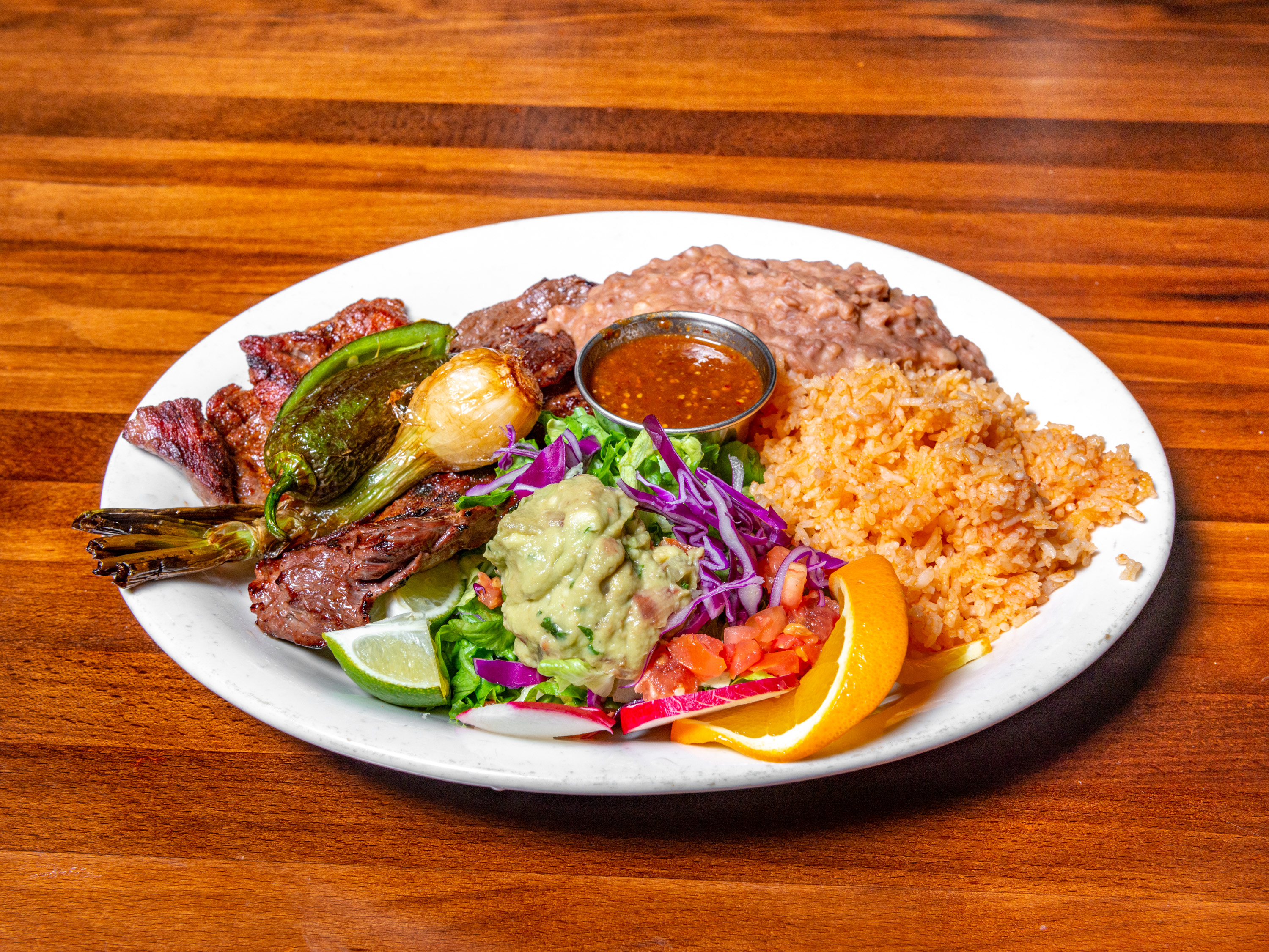Order Carne Asada Plate food online from Maria Mexican Restaurant store, Ogden on bringmethat.com