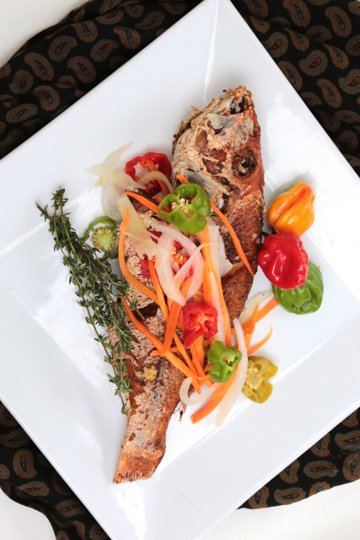 Order Escoveitched Snapper food online from Henrica Restaurant store, Rosedale on bringmethat.com