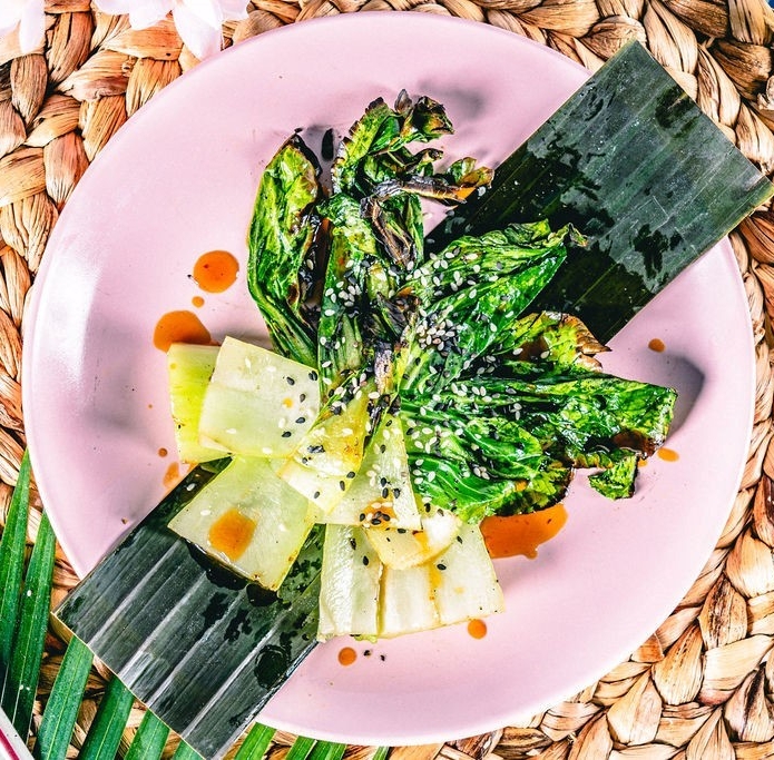 Order Grilled Baby Bok Choy (GF) food online from Island Shrimp Co store, Richmond on bringmethat.com