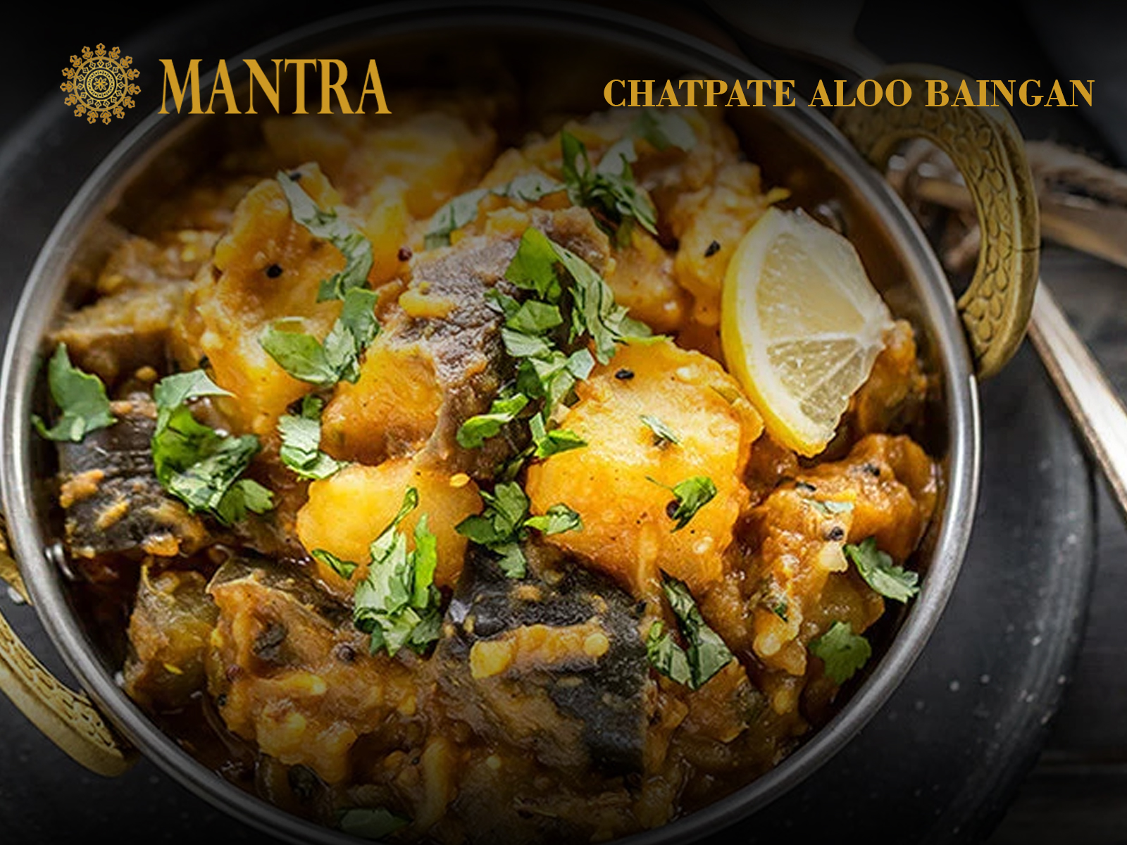 Order Chatpate Aloo Baingan food online from Mantra Authentic Indian Restaurant store, Jersey City on bringmethat.com