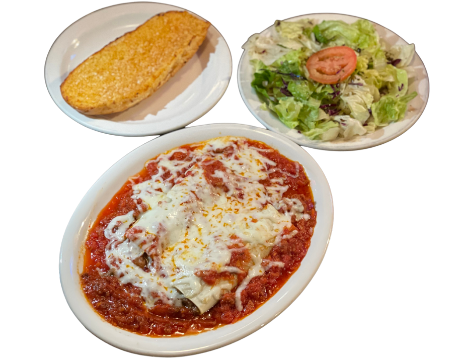 Order Manicotti Cheese Filled food online from Raffallo Pizza store, Los Angeles on bringmethat.com
