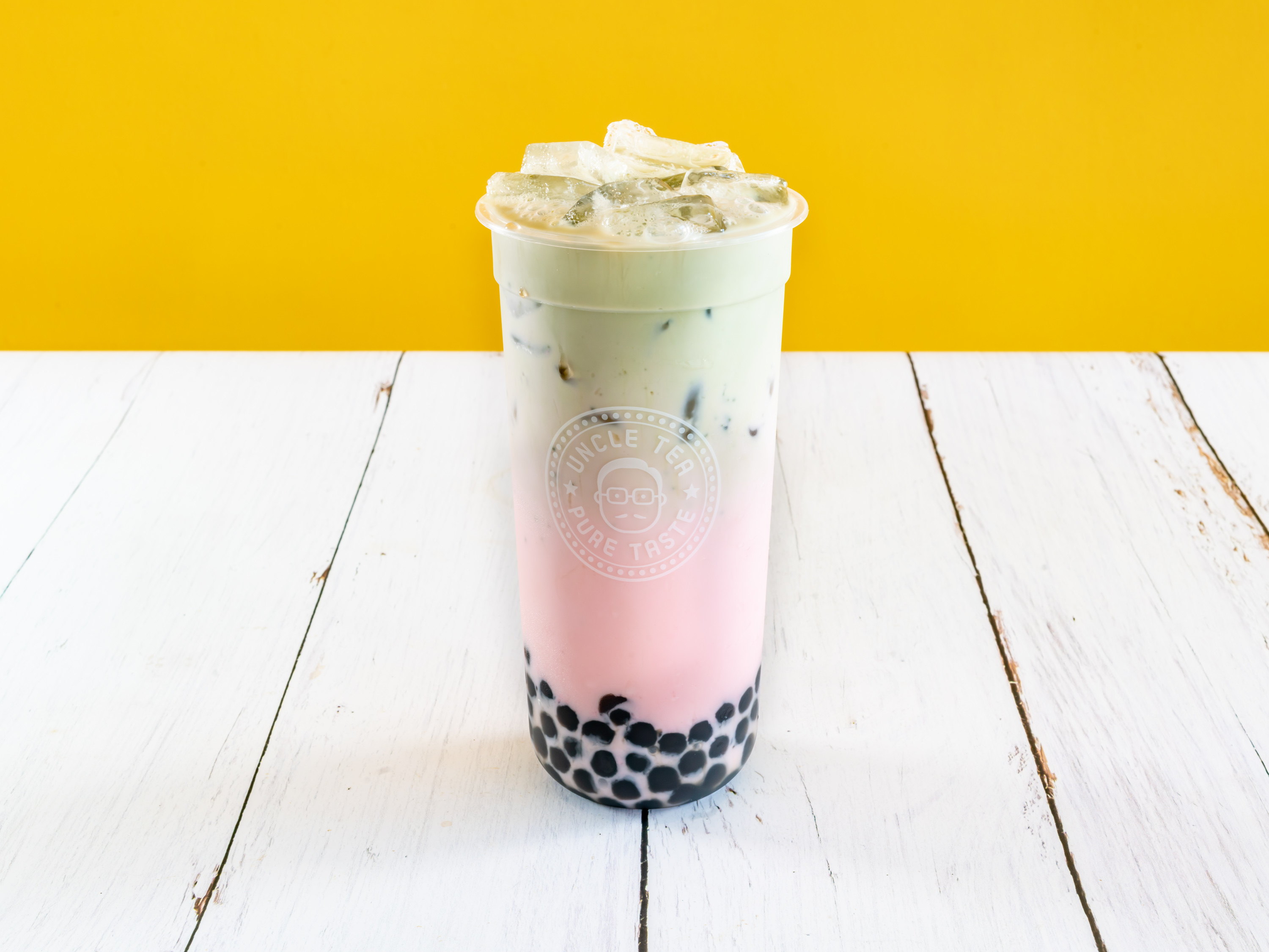 Order Strawberry Matcha Milk Tea food online from Uncle Tea store, West Covina on bringmethat.com