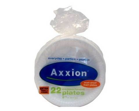 Order Axxion Compartment Paper Plates (22 ct) food online from Temple Beauty Supply store, South Gate on bringmethat.com