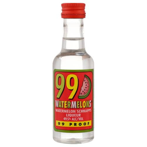 Order 99 Watermelons Liqueur - 50ml/Single food online from Bottle Shop & Spirits store, Los Alamitos on bringmethat.com