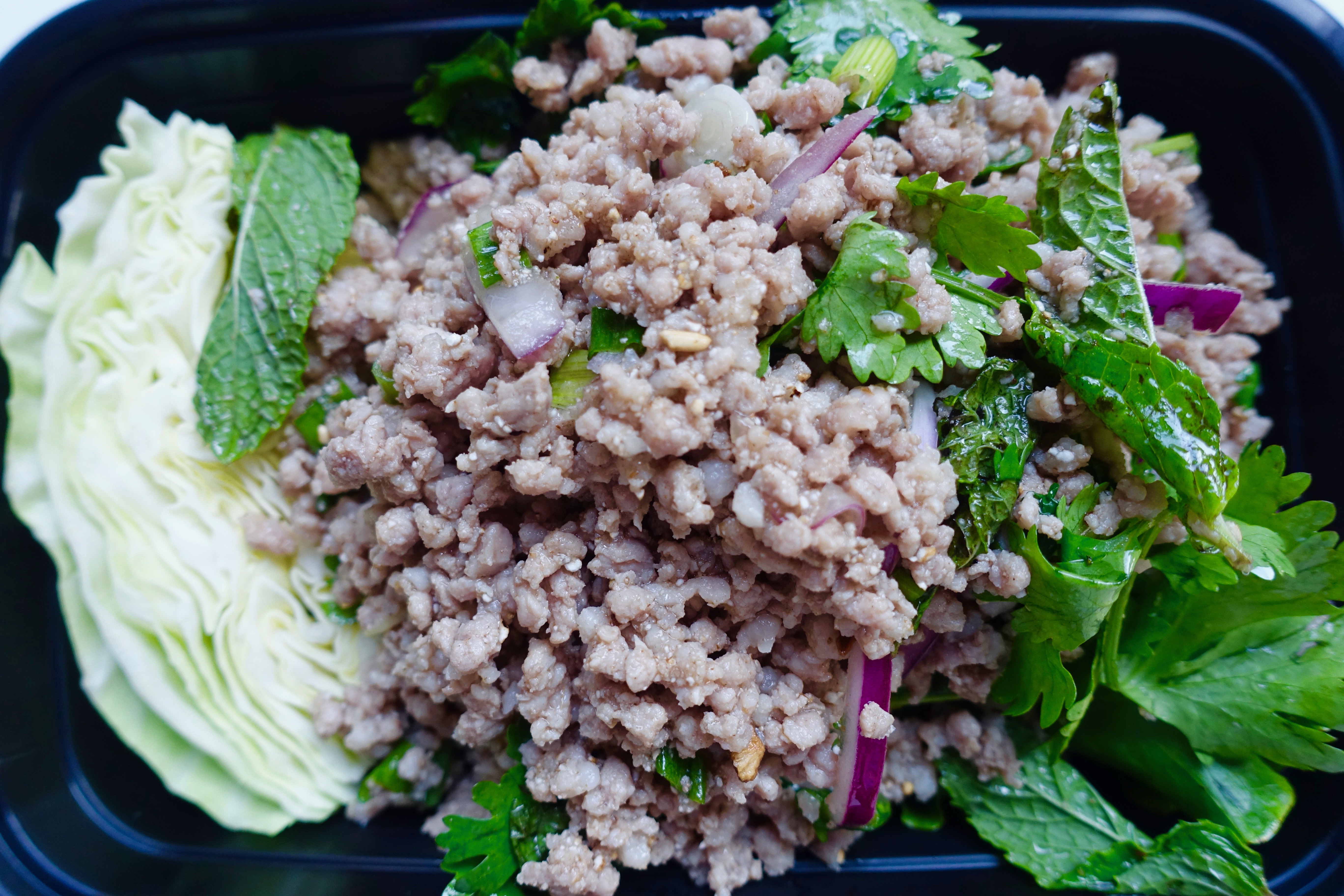 Order Larb Salad food online from Thai House Express On Castro store, San Francisco on bringmethat.com