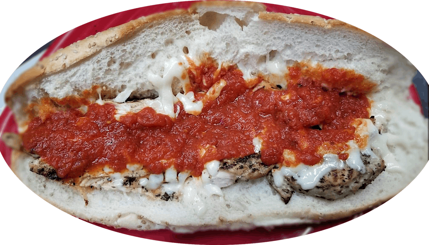 Order Hearty Chicken Sub - 12" food online from Grubhub Tailgate Ft New York Pizza Depot store, Ann Arbor on bringmethat.com