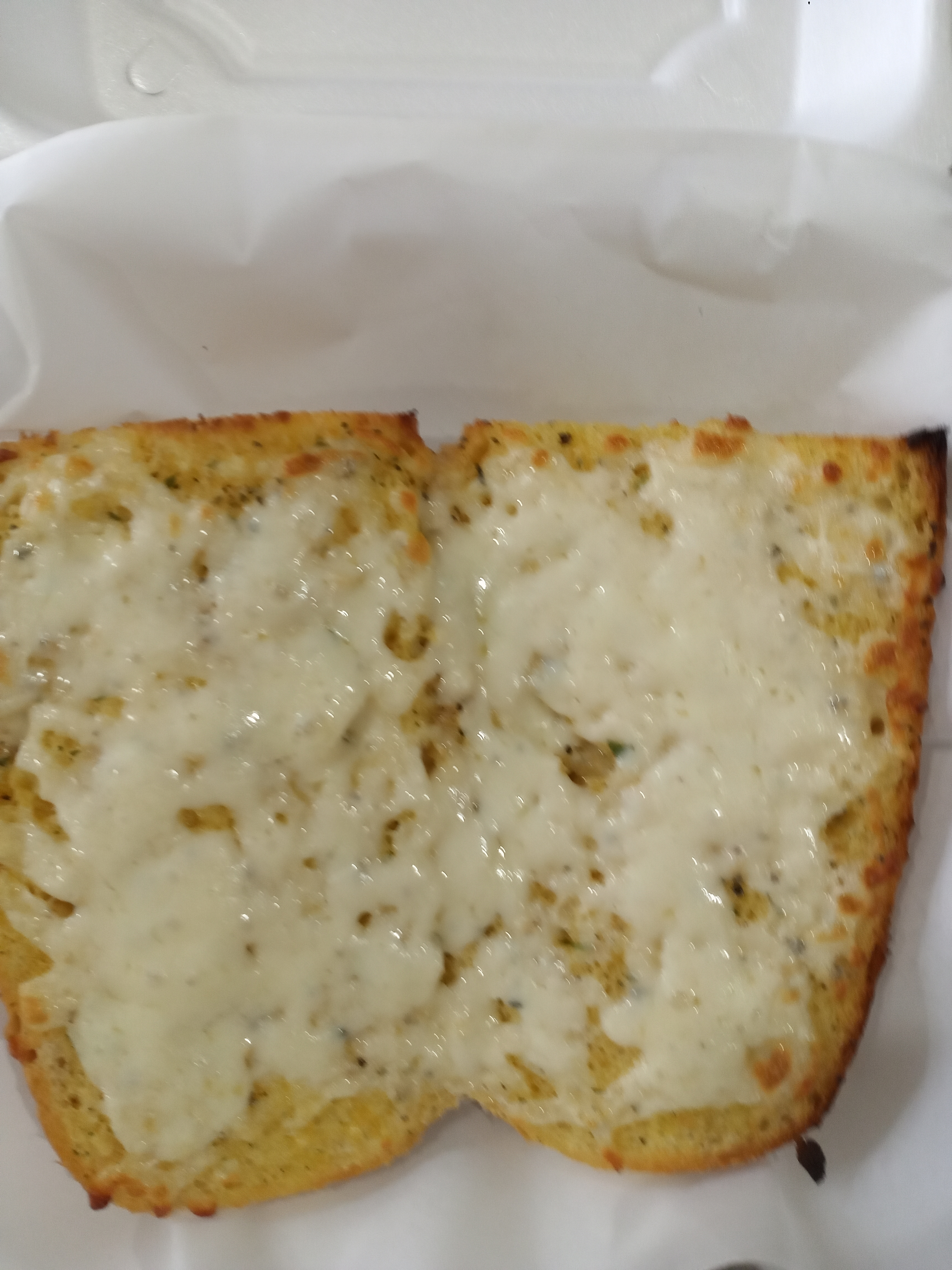 Order 2 Piece Garlic Bread with Pizza Cheese food online from Pizza Bistro store, West Mifflin on bringmethat.com