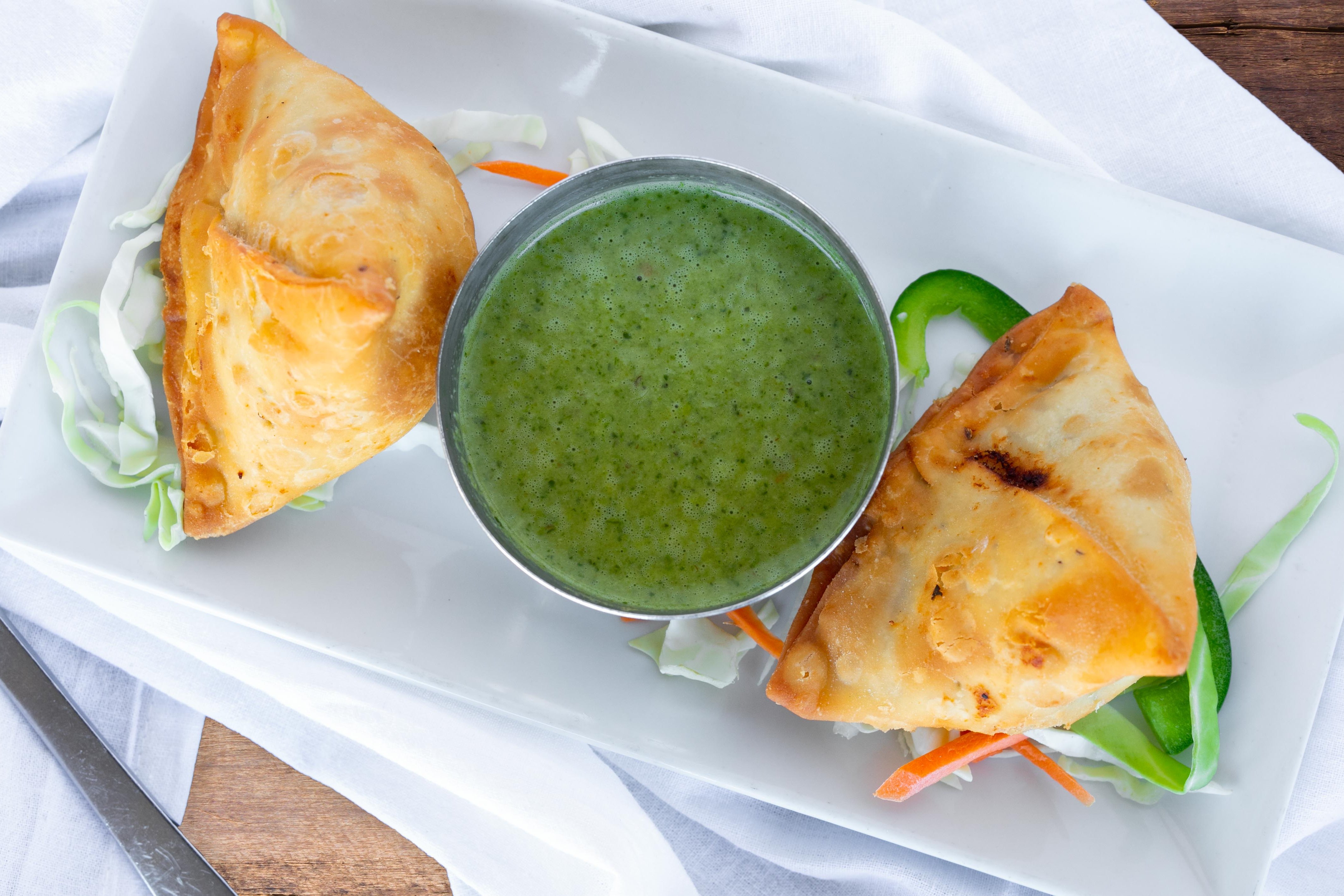 Order A11. Samosa SET food online from Chennai Cafe store, Frisco on bringmethat.com