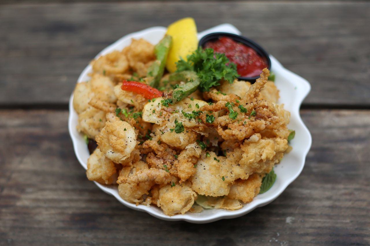Order Salt and Pepper Calamari food online from Anchors Fish & Chips And Seafood Grill store, San Jose on bringmethat.com