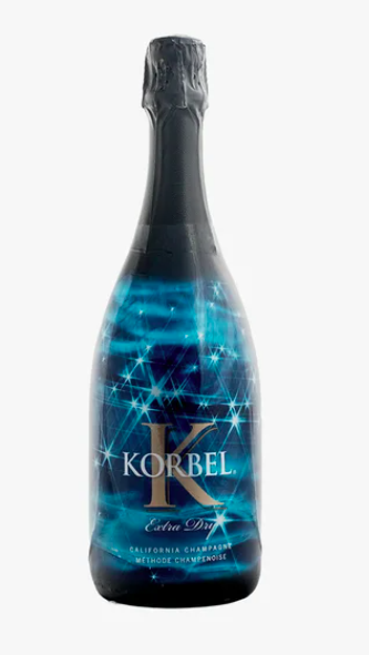 Order Korbel Extra Dry Champagne 750ml food online from Terners Liquor store, Los Angeles on bringmethat.com