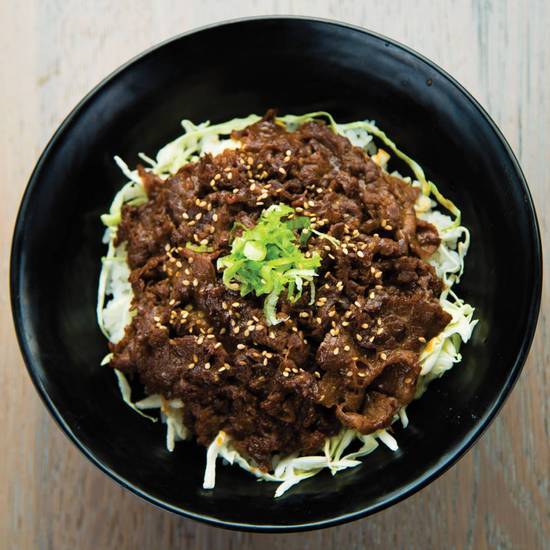 Order Umakara Beef Rice Bowl food online from Gyu-Kaku Japanese Bbq store, Oakland on bringmethat.com