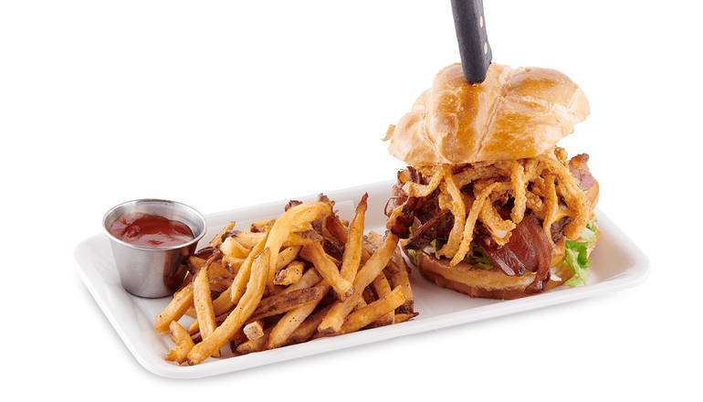 Order Triple B Burger food online from BoomerJack's Grill & Bar store, Denton on bringmethat.com