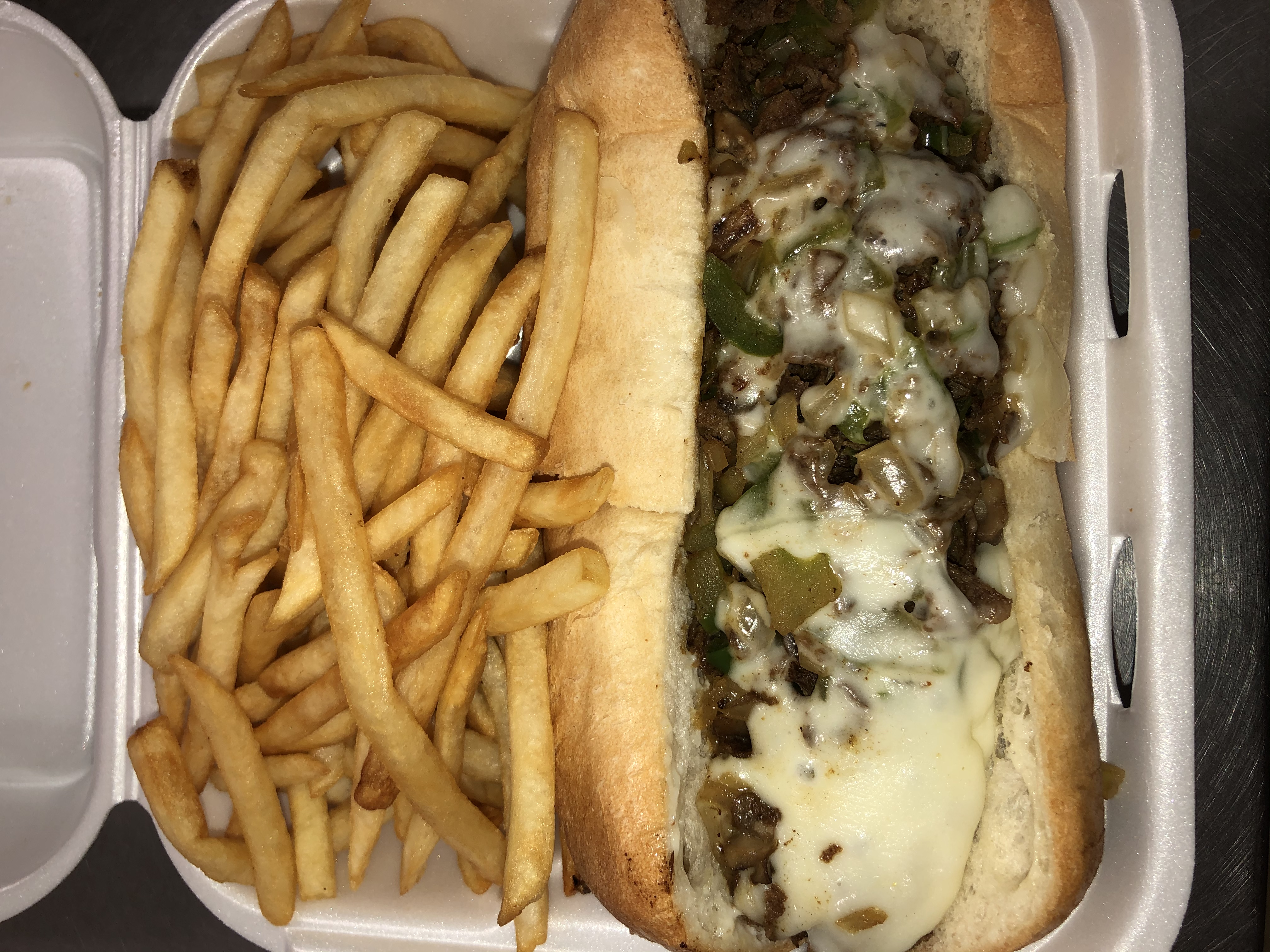 Order Philly Steak Sandwich with Fry food online from Philly Town store, Matteson on bringmethat.com